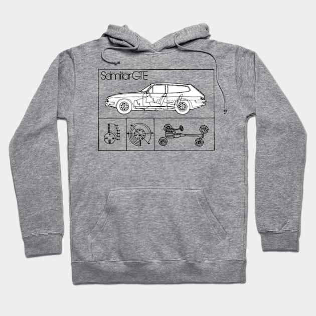 RELIANT SCIMITAR GTE - brochure Hoodie by Throwback Motors